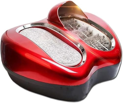 GTHTUHFD Pulidora De Zapatos Eléctrica, Máquina Automática De Limpieza De Suelas por Inducción con Almohadilla Absorbente, Olvídate De Las Fundas De Zapatos, No Necesitas CAM,Red