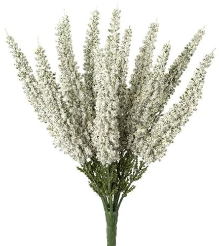 artplants.de Künstliche Erika MIRAKY, Steckstab, weiß, 26cm | Kunstblume Besenheide
