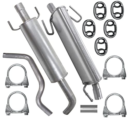 POLMOstrow Auspuff für Opel Meriva 1 I A 2003-2010 | Mitteltopf und Endtopf, Motoren: 1.6, Van