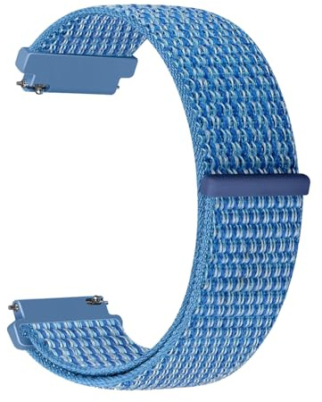 Aurrain 18mm Nylon Sports klockarmband Kompatibel Garmin Vivoactive 4S/3S/Venu 3s/2s/Watch GT5/Watch GT4/Forerunner 255s/ActiveS,Unisex klockarmband i mjukt nylon med kardborreband.