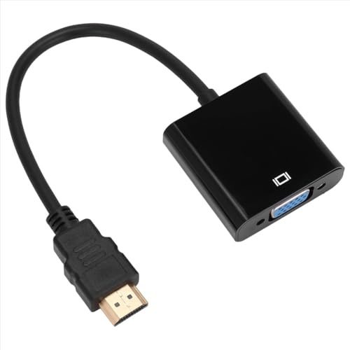 Lafeier Male To VGA RGB Female Video Converter Adapter to Cable 1080P For PC Male-Female Converter(Black)
