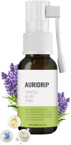 Öronlindring – vårdlösning, naturlig vätska, lugnande reparationsspray, minskar ringningen och hörselstörningar, lugnar öronbesvär, vuxna och seniorer, 3 dl flaska