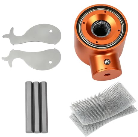 Copper Pipe Cleaner, Full Pipe Cleaning Tool T-Shaped Pipe Cleaning Brush Effortless Rust Removal Metal Polishing Tool for Plumbers(1/2 inch) | T-Shaped Internal Pipe Brush for Plumbing, Rust Remover, for Power Drills, Replaceable Bristle Strips, for Water & Oil Pipes
