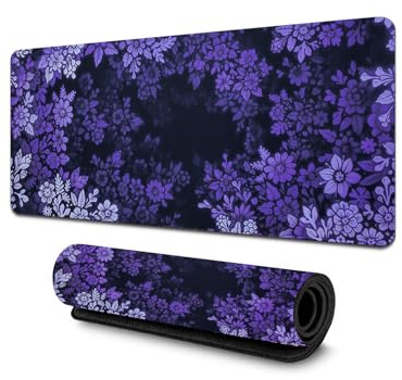 APMGONT Large Gaming Mouse Pad (800x300mm) Non Slip Mouse Pad Japanese Keyboard Mat Gaming Keyboard Mousepad with Rubber Base for Desk, Laptop, Home, Office (Purple)