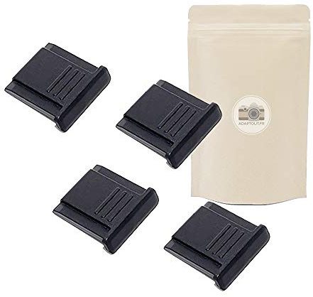 X4 Cache Griffe Flash de Protection Cache Sabot Flash Universel pour Appareil Photo DSLR Canon Nikon Pentax Olympus Panasonic Protection - ADAPTOUT Marque FRANÇAISE