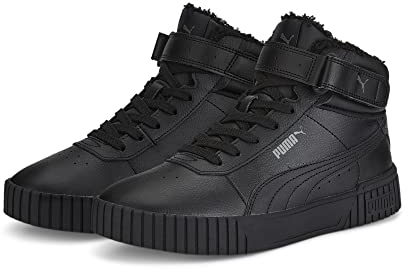 PUMA Unisex Kinder Carina 2.0 Mid Wtr Sneaker, Puma Black Puma Black Dark Shadow, 39 EU
