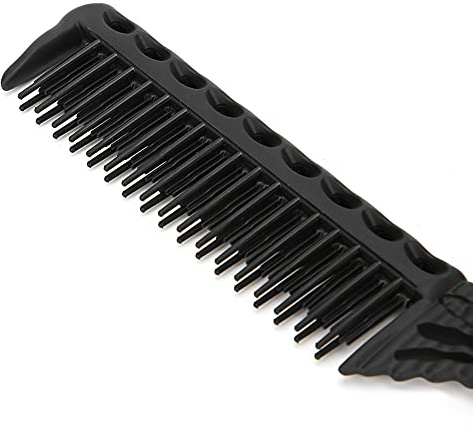Pettine per parrucchieri Pettine per capelli Pettine per acconciature 8,5x1,1 pollici Pettine cavo 21,7x2,8 cm Strumenti per lo styling(Nero)