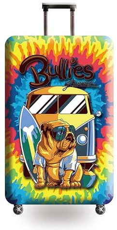 wxlmom Kofferschutzhülle XL Hunde Und Busse Waschbar,Suitcase Cover Für Kinder Und Erwachsene,Elastischer Spandex-Koffer-Protector,Koffer-Abdeckungen