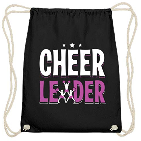 Für jeden Cheerleader Fan - Baumwoll Gymsac -37cm-46cm-Schwarz