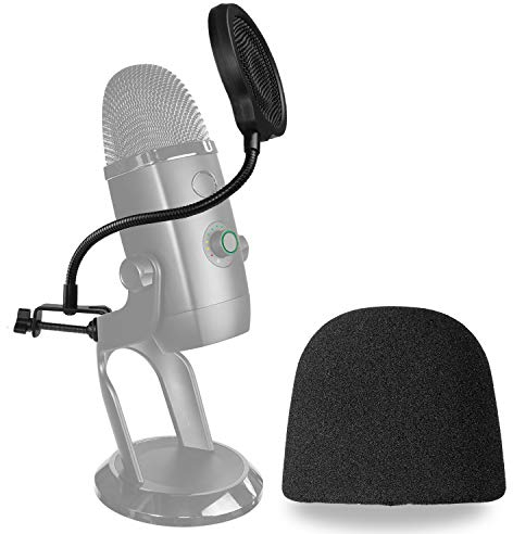 Yeti X Mikrofon Popschutz mit Windschutz - Dreischichtiger Pop-schutz und Windshield für das Blue Yeti X Mic zur Aufnahme von YOUSHARES