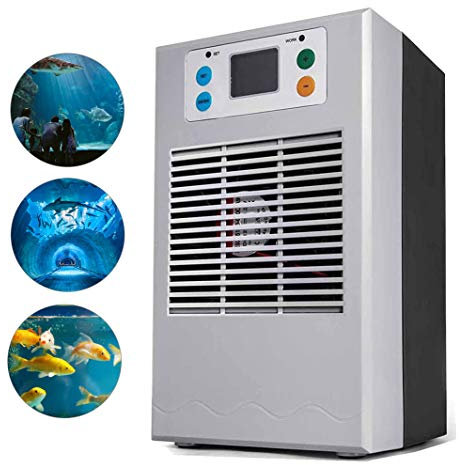 Lumemery Aquarium Water Cooler LCD Display Industrial Cooling Machine with Pump for Freshwater Saltwater Plant Hydroponic Tank Chiller 70W/100W