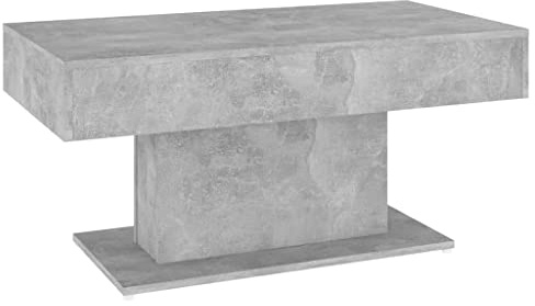 vidaXL Scandinavian Style Coffee Table in Concrete Grey - Compact, Stylish and Durable Living Room Furniture Piece