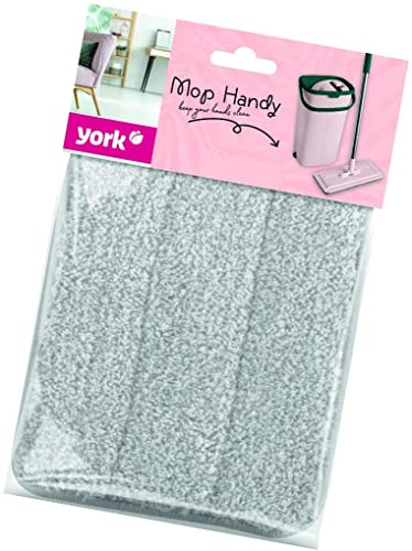 York Serpillière en Microfibre Housse de Rechange pour Balai Plat Tête de Balai Absorbante 32 x 12 cm Recharge Nettoyage Sol Carrelage Parquet Maison et Bureau Haute Qualité | Recharge absorbante pour carrelage et parquet, idéale pour maison et bureau avec nettoyage efficace des sols