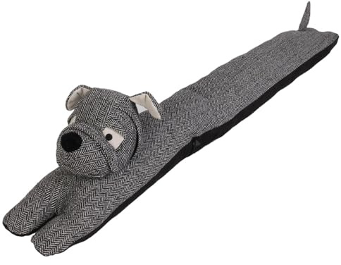 Linnea Zugluftstopper Woof Kleiner Hund schwarz Chevron