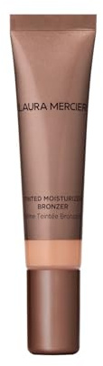 Laura Mercier Tinted Moisturizer Bronzer: Long Lasting Sheer Cream Bronzer, Weightless, Buildable Coverage, 12 HR Hydrating Wear, Non-Comedogenic, 6 Shades for All Skin Tones, Sundrop
