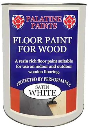 Floor Paint for Wood - Solid Satin Finish, Interior and Exterior, Hard Wearing (Black Grey, 5 Litre)