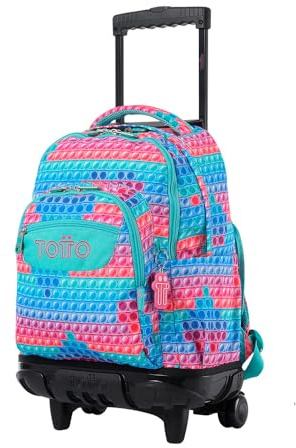 TOTTO PUPIT Schulrucksack mit Rollen, Unisex, für Erwachsene, himmelblau, Größe 60