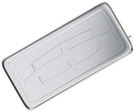 DJJYCTNM Air Conditioner Condensate Drain Pan, Outdoor Stainless Steel Universal AC Drip Cushion Water Collecting Drainage Pan with Drain Kit, For Window AC and Mini Split Units ( Size : 93*44cm/36.6*