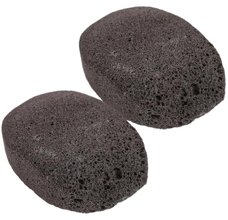 FRCOLOR 2stücke Bimsstein Fußpflege Pumice Stone Exfoliator Hornhautentferner Für Pediküre Zuhause Hautfreundlich Leicht Ergonomisch Wirksames Peeling Für Glatte Füße Farbe Zufällig
