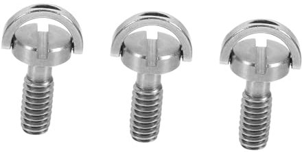 OSALADI 3pièces Vis Inoxydable pour Monture Caméra Lot de Vis à Fente Longues pour Plaque à Dégagement Rapide Et Trépied