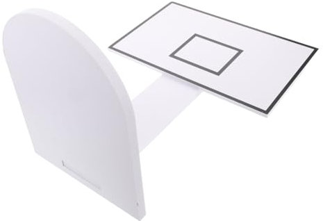 SOLUSTRE Kleiner Basketballkorb Mit PVC Bodenhalterung Mülltonne Basketball Rückwand Und Korb Für Kinder Und Erwachsene Indoor Spielgerät Für Zuhause Und Büro