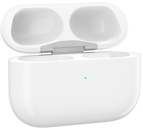 Ersatz Ladecase kompatibel mit AirPods Pro 1 & 2, kabelloses Ladecase mit USB-C und Lightning Anschluss, 670mAh Akku, Bluetooth Pairing-Taste, Qi Wireless Charging, LED Anzeige
