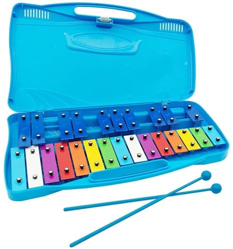 Chromatisches Glockenspiel-Xylophon Mit 25 Tasten Und Schlägeln, Tragbares Schlaginstrument Für Anfänger Und Kinder, Pädagogisches Musikspielzeug Mit Tragetasche
