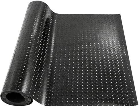Gummimatte 1m x 1.5m Bodenschutzmatte Antirutschmatte für Garage, Werkstatt, Keller – Hochwertige Gummiläufer mit Rutschfester Oberfläche, wasserfest und einfach zu reinigen