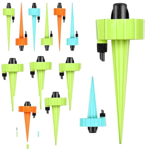 18 Pièces Irrigation Goutte à Goutte Kit, Goutte à Goutte Bouteille, Kit Automatiques D'arrosage Système Réglable vannes Arroseurs pour Plantes en pot pour Jardin, Balcon, Vacances, Fleurs, Extérieur