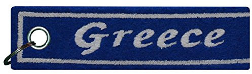 FanShirts4u Schlüsselanhänger aus Filz - GRIECHENLAND/Greece - WM EM - Nation (Greece)
