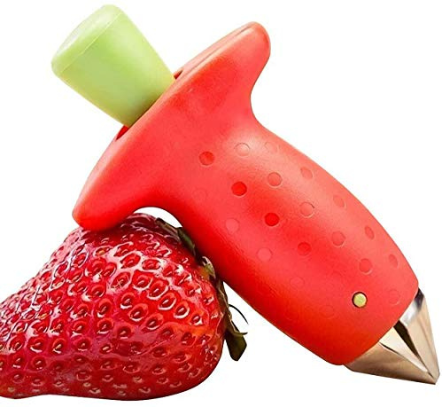 INHEMI 2 Erdbeer und Tomaten Strunkentferner, spülmaschinenfest,Küche Werkzeug Set