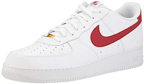 Nike Dunk Hi Retro Basketballschuhe für Herren, White Team Red White, 44 EU