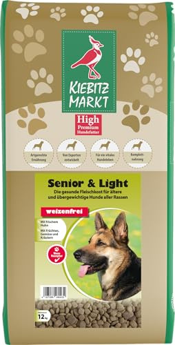 Kiebitzmarkt High Premium Hundefutter Trockenfutter Senior & Light (12 kg)