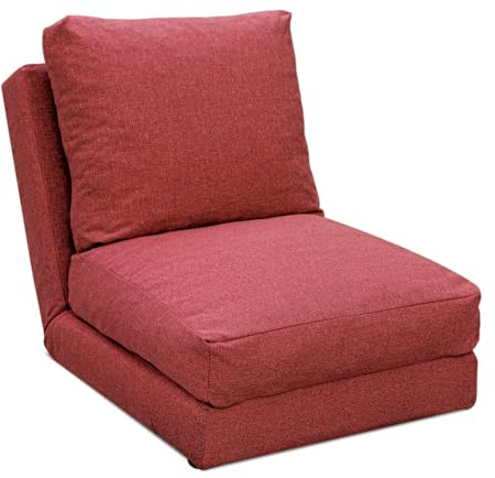 EVERGREENWEB - Zweisitzer-Futon-Schlafsofa - (Rot, 1 Platz)
