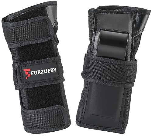 Forzueby Adult&Kids Wrist Guards 1 Pair Sports Protective Wrist Pads (L)