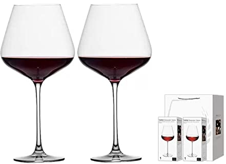 Wine Juego De Copas De Vino Tinto, Copas De Vino Blanco, Copas De Vino Tinto De Tallo Largo, Vasos De Cristal En Titanio Sin Plomo, 860 Ml, Copas De Vino Tinto Con Un Tall, 2 Piezas Copas de Vino
