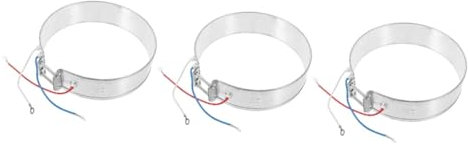 DECHOUS 3pcs Heating Element for Electric Kettle and Water Dispenser Band Heater Fast Heating High Temperature Resistance Easy Installation Replacement Accessory