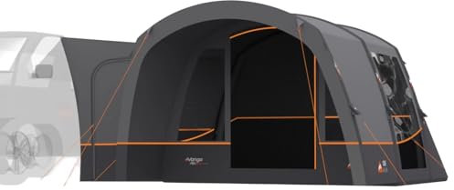 Vango Cove III Air Drive Away Campervan Awning with Front Canopy – Inflatable AirBeam Awning, 4000mm Waterproof Sentinel Active Fabric (Low (180-210cm))