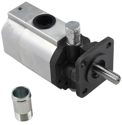 Molloparts 2-Stage Log Splitter Wood Hydraulic Pump 14GPM 3045PSI 1/2 NPT Thread 4 Bolt Hole CBNA-13/1.8 CBNA1318 Compatible with 30-Ton Log Splitter 107040 Gas Log Splitters Hydraulic Power Units