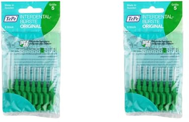 TePe Interdentalbürsten Original grün, 0.8 mm, 8 Stück (Packung mit 2)