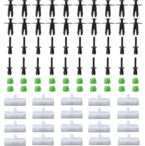 Lot de 20 clips de fixation pour seuils latéraux - Compatibles avec BMW Série 3 E36 316i 318i E46 E90 - Kit de rivets fixes 51711932996 551008 0141033 51118174185 517281185 5172811185 Référence