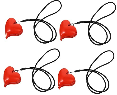 VICASKY 2 Juegos de Ganchos para Carro Ñiño en Forma de Corazón, Clips Multifuncionales Abs Nylon para Sujetar Mantas en Cochecito y Cuna, Diseño Seguro