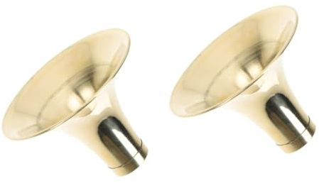 SHOWERORO 2stücke Simple Horn Zubehör Verdickte Messing Horn Schallverstärker Für Blasinstrumente Für Musikliebhaber Und
