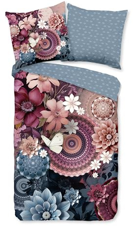 Hip Wendebettwäsche Asher Satin rosé Größe 1x 135x200 cm + 1x 80x80 cm