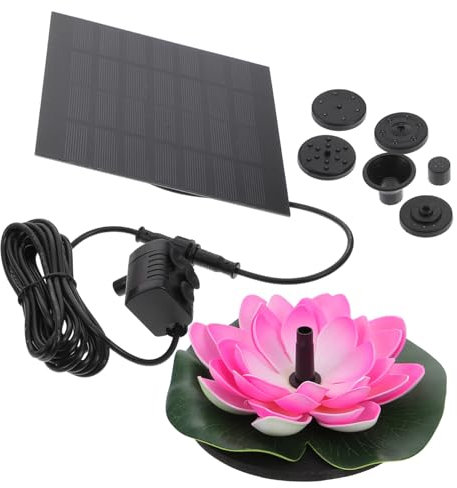 BESPORTBLE Fontaine Solaire à Nénuphars Pour Piscine Et Jardin Pompe à Eau Solaire Décorative Et Écologique