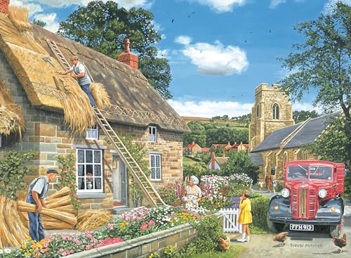 Ravensburger Happy Days No 9, Village Life 4x 500 piece Jigsaw Puzzle for Adults and Kids Age 10 and Up