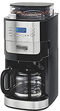 CVNIMV Cafetera de Goteo automática para el hogar con Molinillo eléctrico Integrado y Arranque Regular Las 24 Horas
