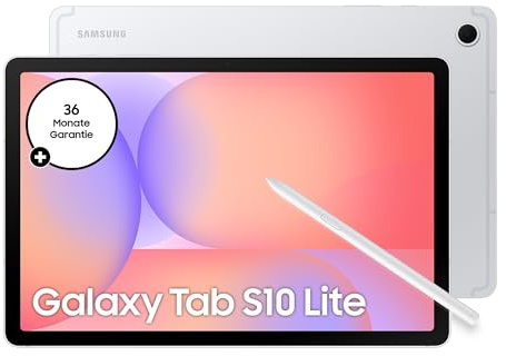 Samsung Galaxy Tab S10 5G Lite AI Tablet, Android Tablet, 6 GB RAM, 128 GB Speicher, 27,7 cm/10,9 Display mit 90 Hz, Inkl. S Pen, 5G, Silver, 3 Jahre Herstellergarantie [Exklusiv auf Amazon]