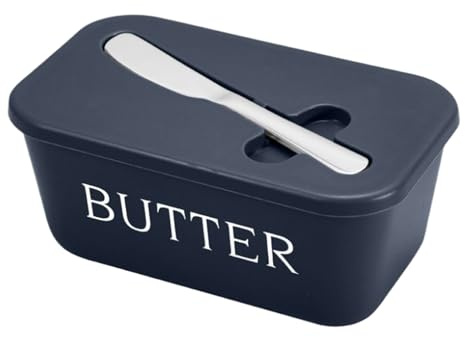 Beurrier avec Couvercle - Plat à Beurre avec Couvercle - avec Coupeur Conservation Hermétique Fromage pour Maison Cuisine Restaurant Frigo