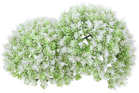 Cabilock Künstliche Gras Dekokugel Weiß Realistische Topiary Pflanze Wetterfest Wartungsfrei Vielseitig für Innen und Außendekoration für Hochzeit Mall Garten und Party